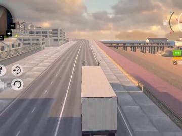 American Truck Car Driving